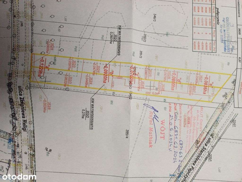 Działka Ostrówek Lipka gm Klembów Media Mpzp, Mu Pu 700 m - Pełny obrazek: 2/9