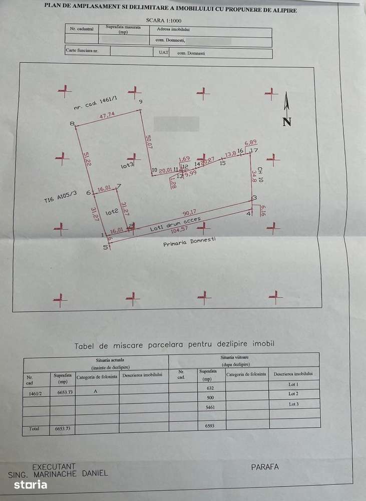 Teren intravilan pentru casa,aproape de mijloace de transport in comun - Imagine principală: 4/5