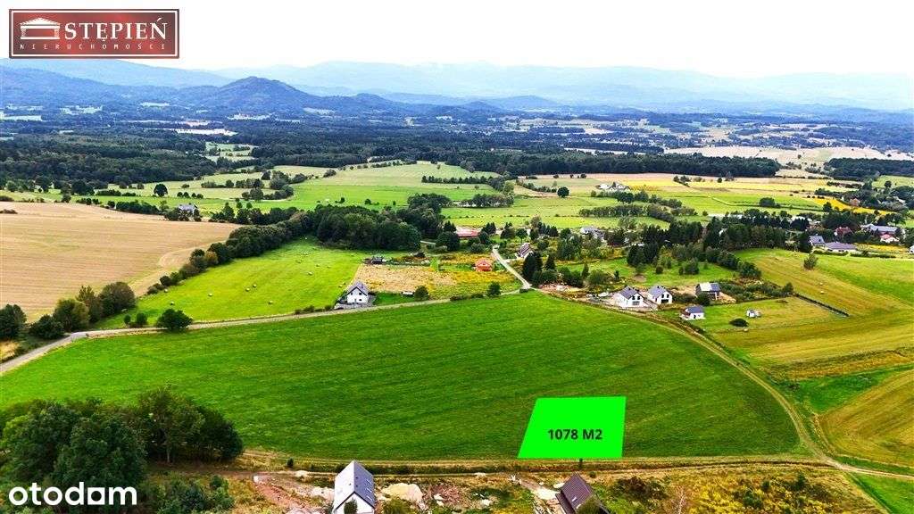 Działka Mn 1078 m² – niepowtarzalny widok na góry