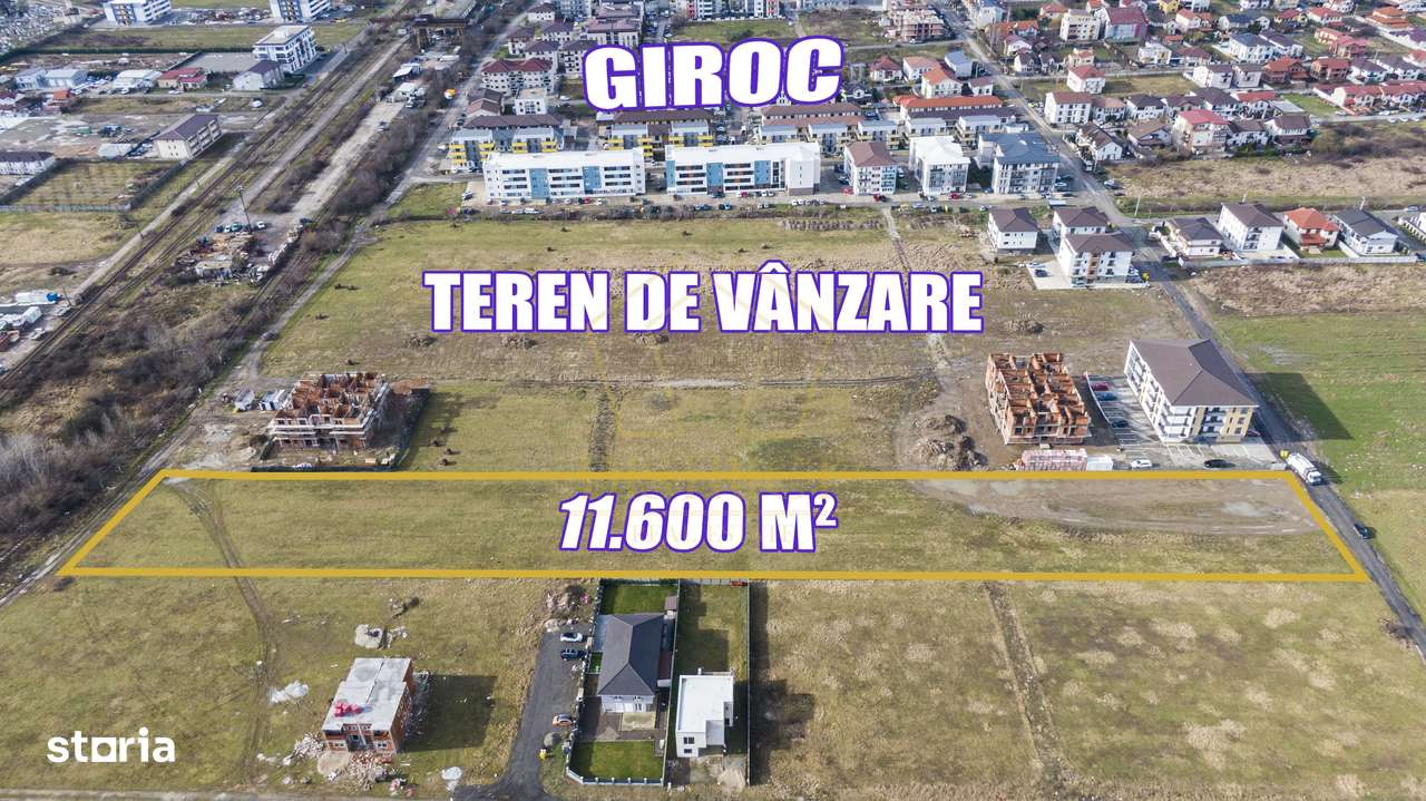 Teren arabil intravilan pentru PUZ 11.600mp | Giroc - Imagine principală: 5/7