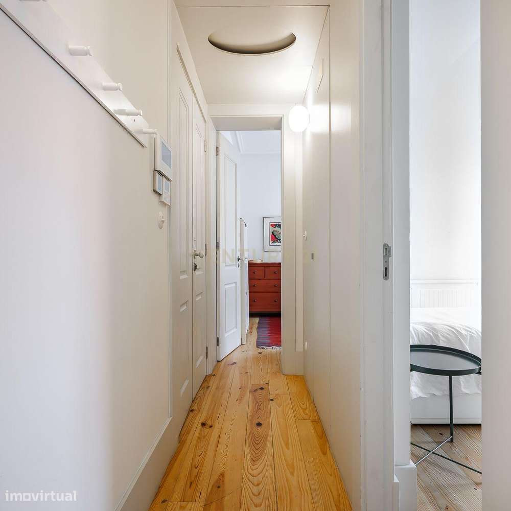 Apartamento T2 de Luxo com Varanda a Sul, Vista Rio e Prédio Totalment-10