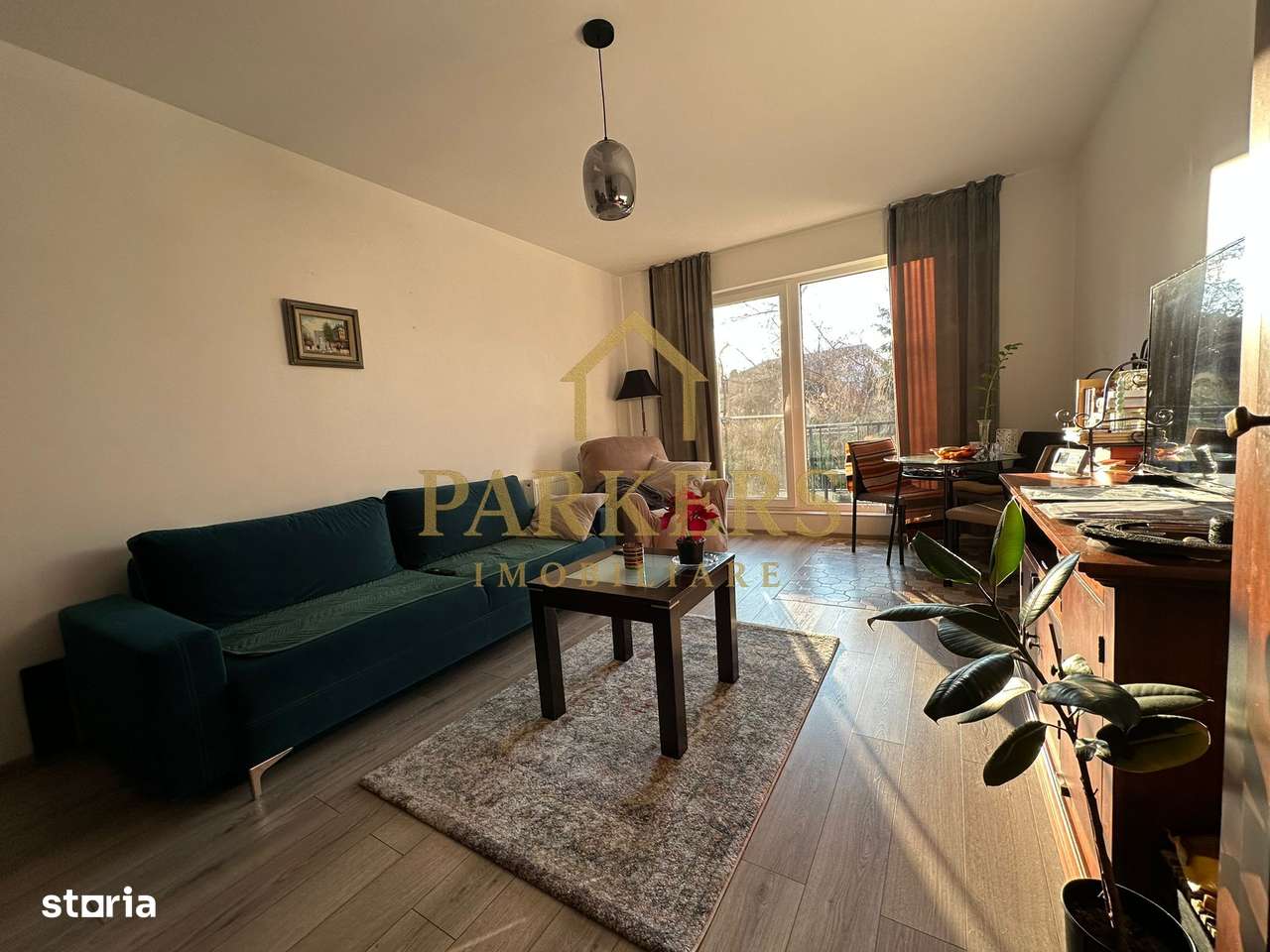 Apartament de vanzare 2 camere cu gradina in Floresti utilat mobilat-6