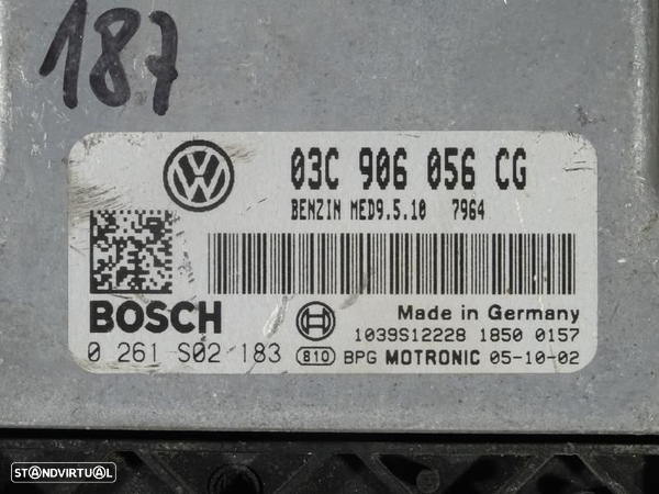 Centralina De Motor Volkswagen Golf V (1K1)  03C906056cg / 0261S02183 - 2