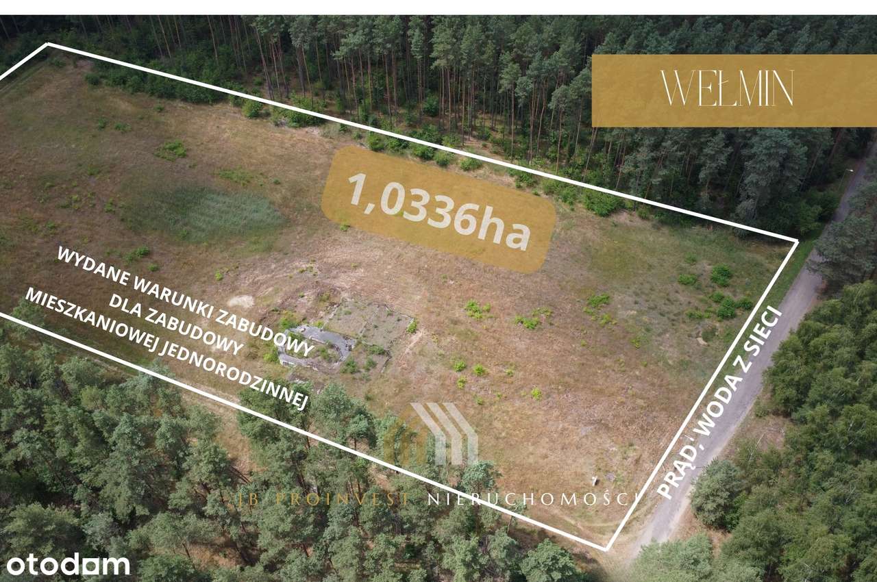Na sprzedaż działka budowlana – 5687 m² | Wełmin | Piękny widok-5