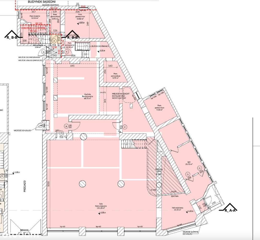 Duża Restauracja ścisłe centrum Katowic 346 m2 - Pełny obrazek: 2/8