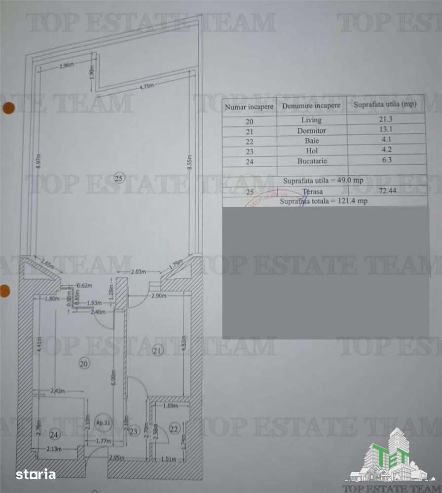 Apartament Superb cu terasa Barbu Vacarescu - Imagine principală: 3/9