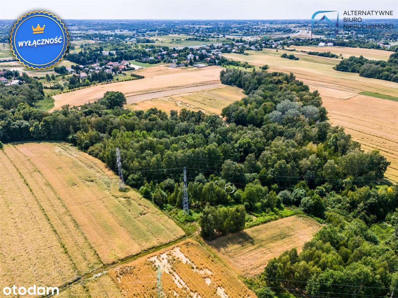 Działka rolno-leśna -15tys. Łagiewniki - Pełny obrazek: 2/12