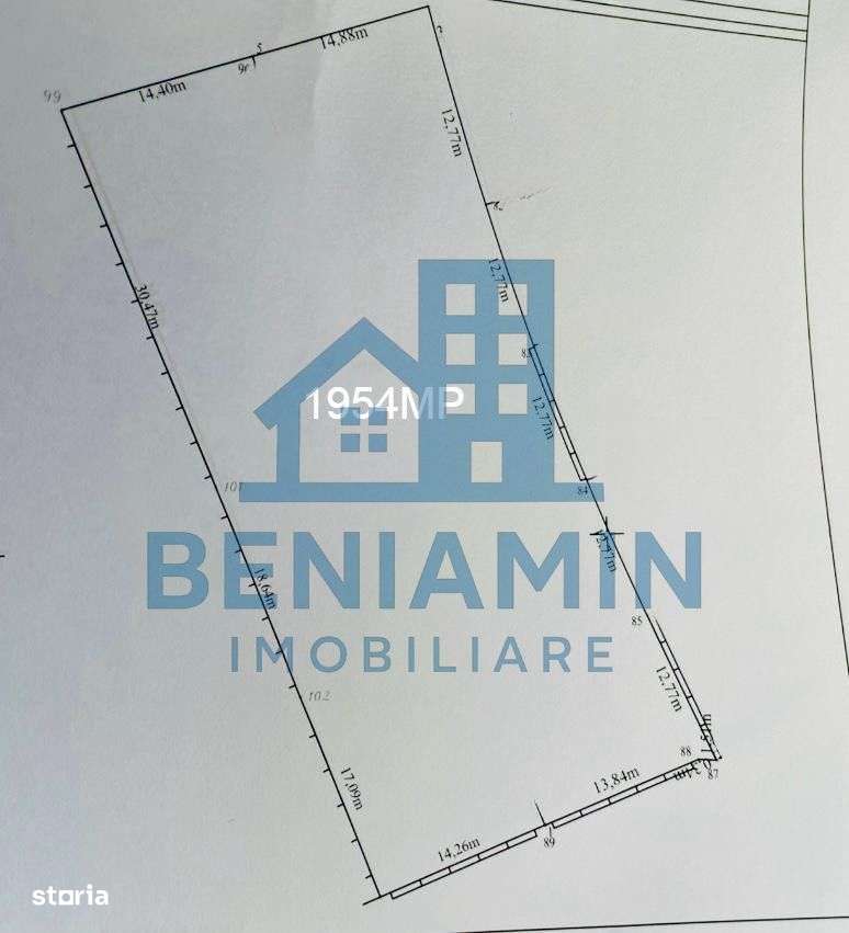 Teren 1954mp Intravilan Bariera Carpenului-1954mp-Deschidere 29.5ml - Imagine principală: 2/2