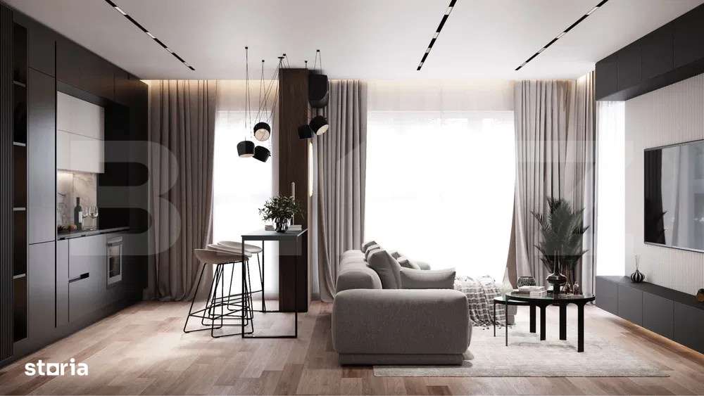 Apartament modern, cu 2 camere, 60 mp, balcon, terasa, zona Marasti - Imagine principală: 5/7