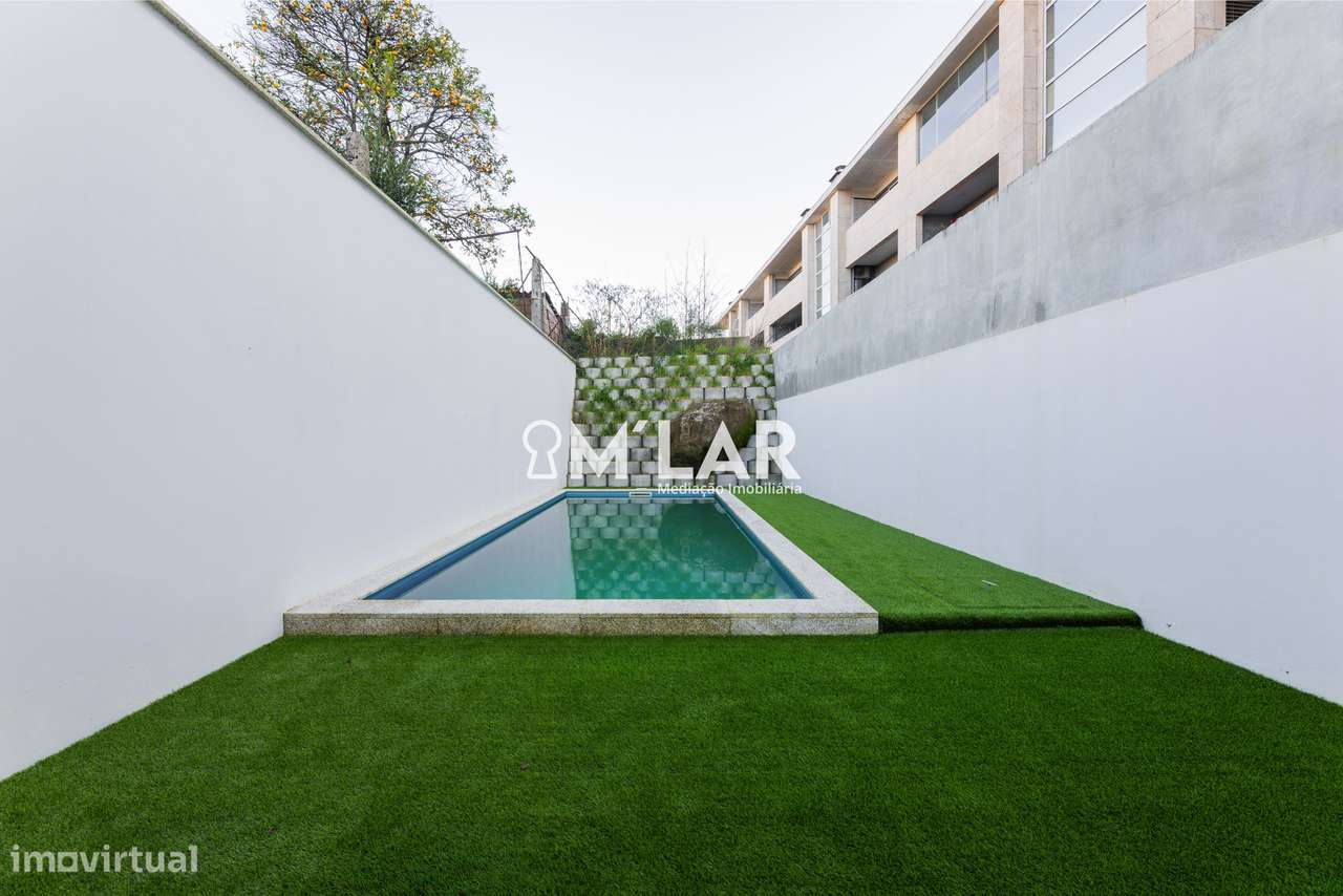 Apartamento T3 com piscina, Novo, no Centro de Vila Verde-35