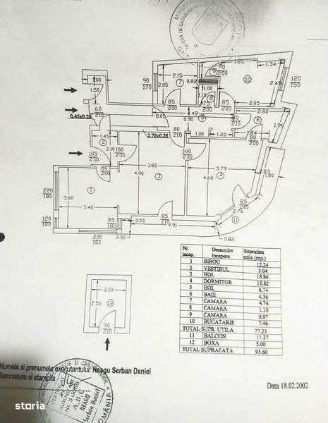 Vanzare 3 camere zona Gradina Icoanei