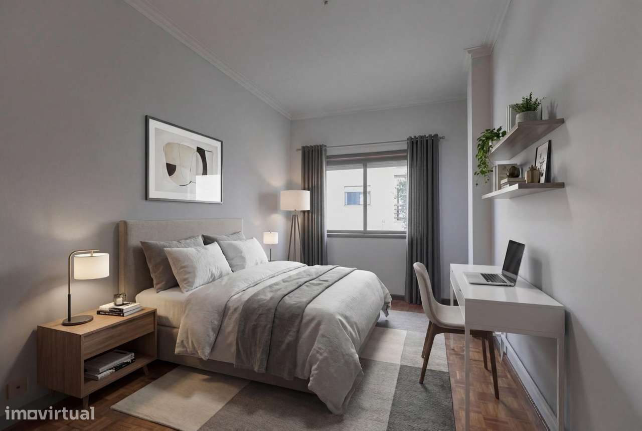 Apartamento T1 com Varanda em Canelas-9