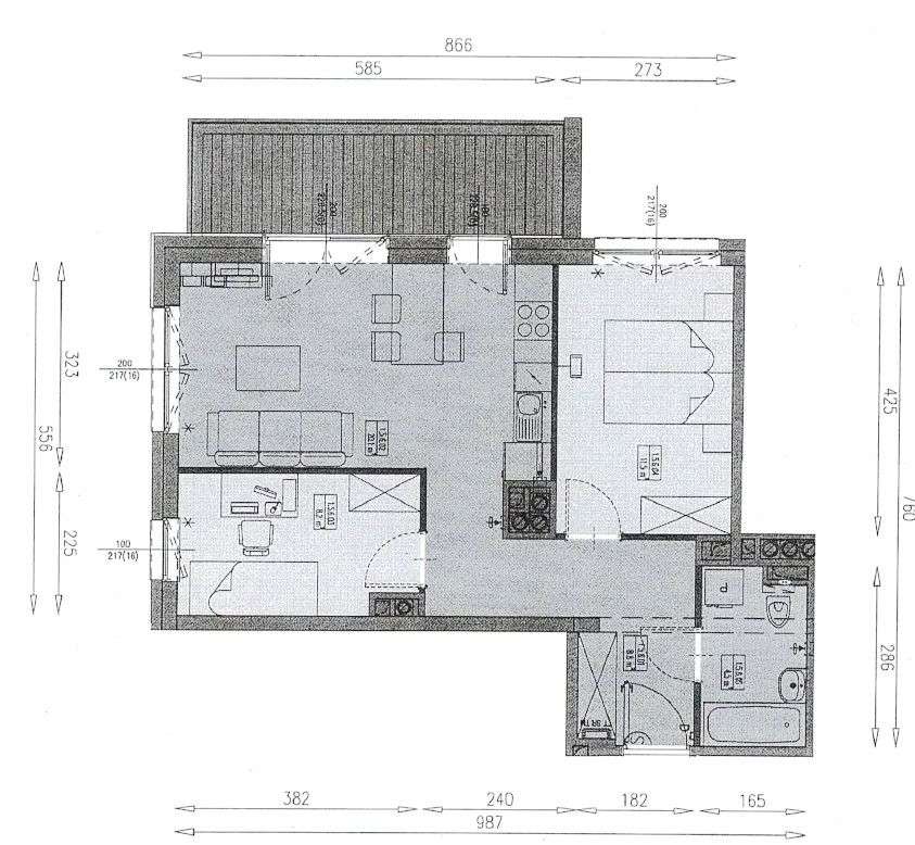 River Point | 2 sypialnie | Na najwyższym piętrze-19