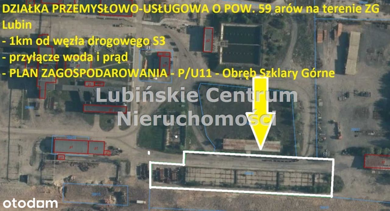 Działka, 5 899 m², Szklary Górne