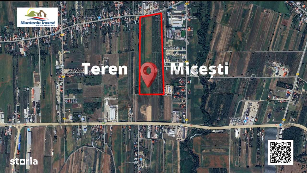 Teren Micești, lângă Mărăcineni – acces direct din DN73 - Imagine principală: 3/10