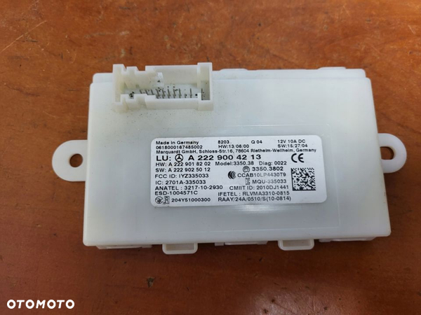 MODUŁ STEROWNIK KEYLESS MERCEDES W205 A2229004213 - 1