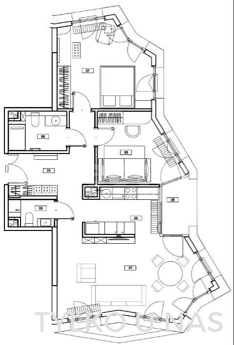 Przestronny apartament na ostatnim piętrze-17