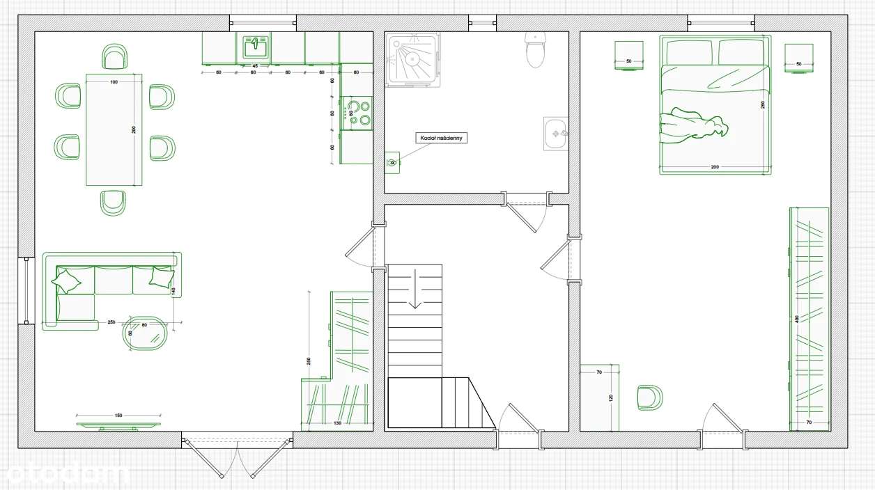 Dom wolnostojący z piękną działką – lasy i jeziora | Stara Wieś |-18