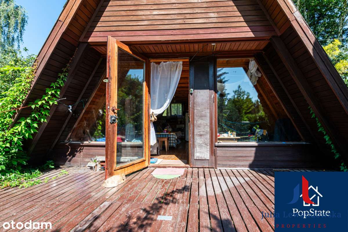 Działka budowlana z domkiem letniskowym-5