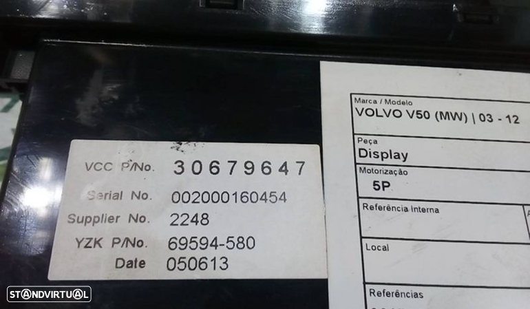 Display Volvo V50 (545) - 2