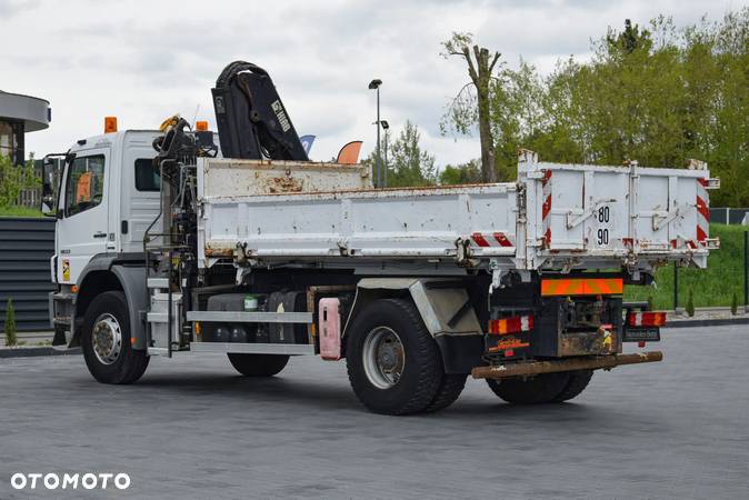 Mercedes-Benz AXOR 1833 / 4x2 / 3 OSOBY / EURO 5 / WYWROTKA / HYDROBURTA / HDS HIAB 122 B-2 CL / STEROWANIE x2 / MANUAL / HAK / NISKI PRZEBIEG / SPROWADZONY - 7