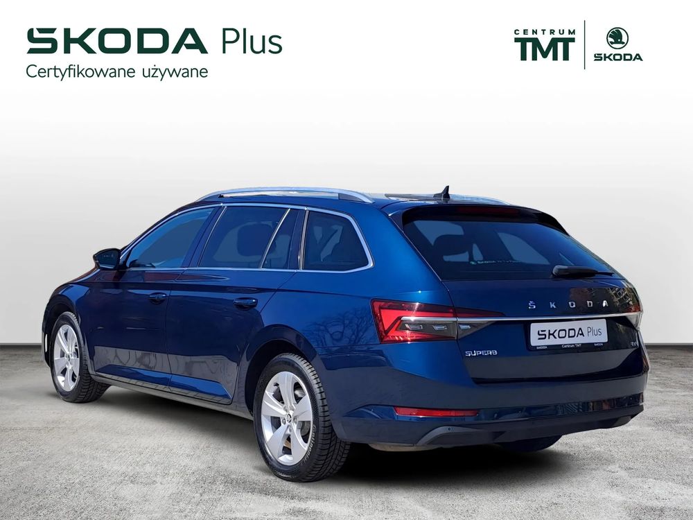 SKODA SUPERB Błękit Lava 4x4 DSG 2,0TDI 190KM Salon PL ASO