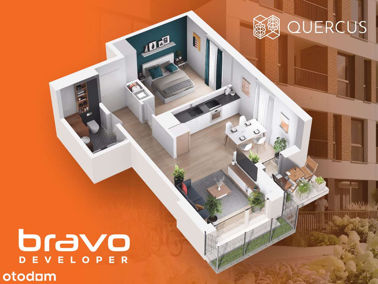 Quercus B.67 - Mieszkanie gotowe do odbioru - Pełny obrazek: 1/9