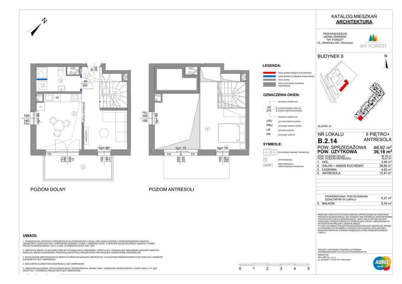 My Forest | mieszkanie 3-pok. | B.2.14 - Pełny obrazek: 2/7