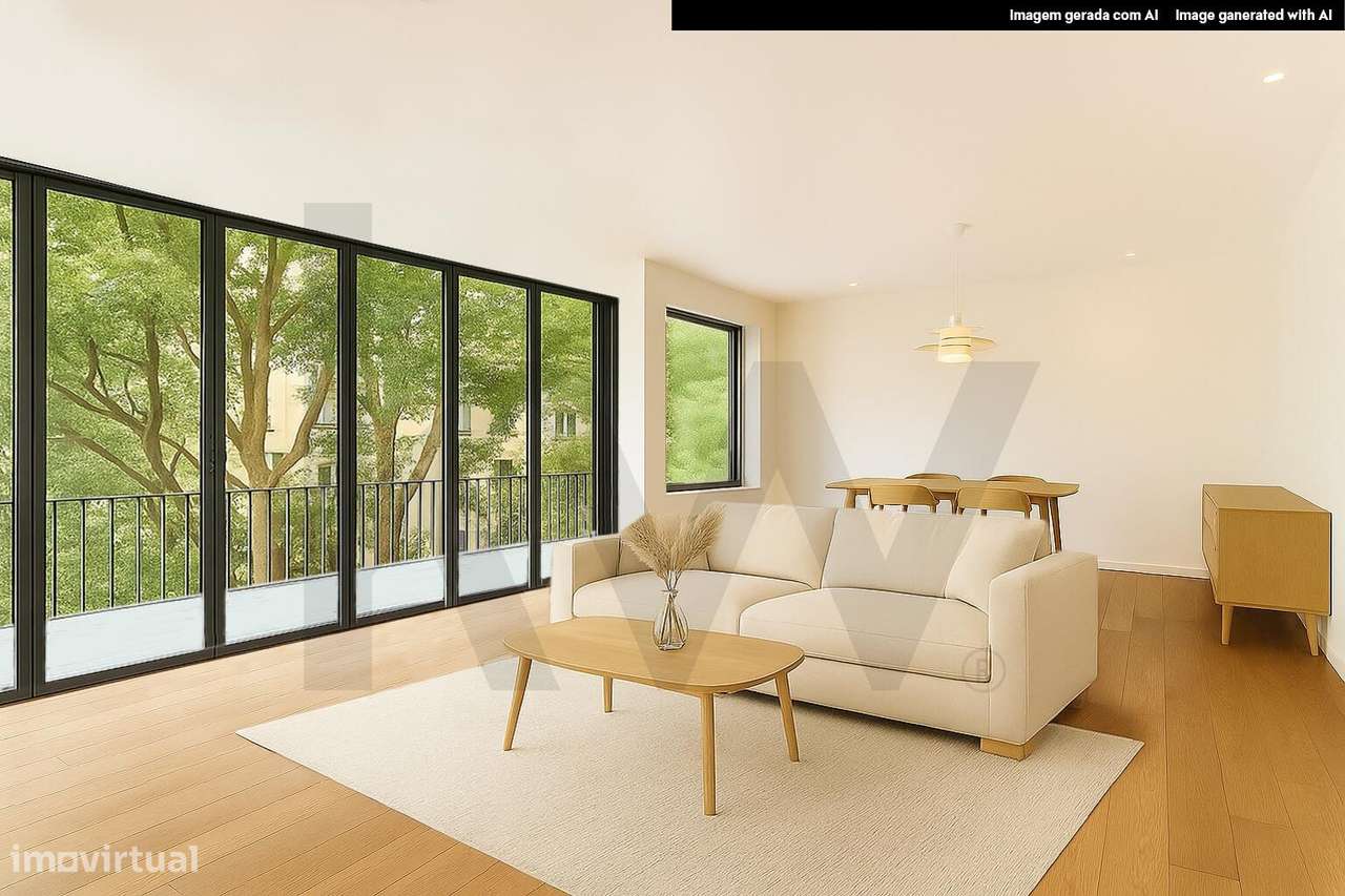 ESPANTOSO T5 DE 196M2, VARANDA 10m2, PÁTIO, AV. NOVAS, PRÉDIO DE PLACA - Grande imagem: 2/47