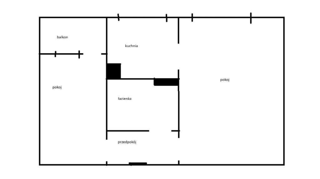 -15MIN DO PLACU GRUNWALDZKIEGO--36m2-Do Remontu-BALKON-MEDIA MIEJSKIE- - Pełny obrazek: 2/11