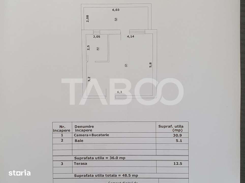 Studio de vanzare 36mp utili + terasa 12 mp la pret de DEZVOLTATOR - Imagine principală: 2/2