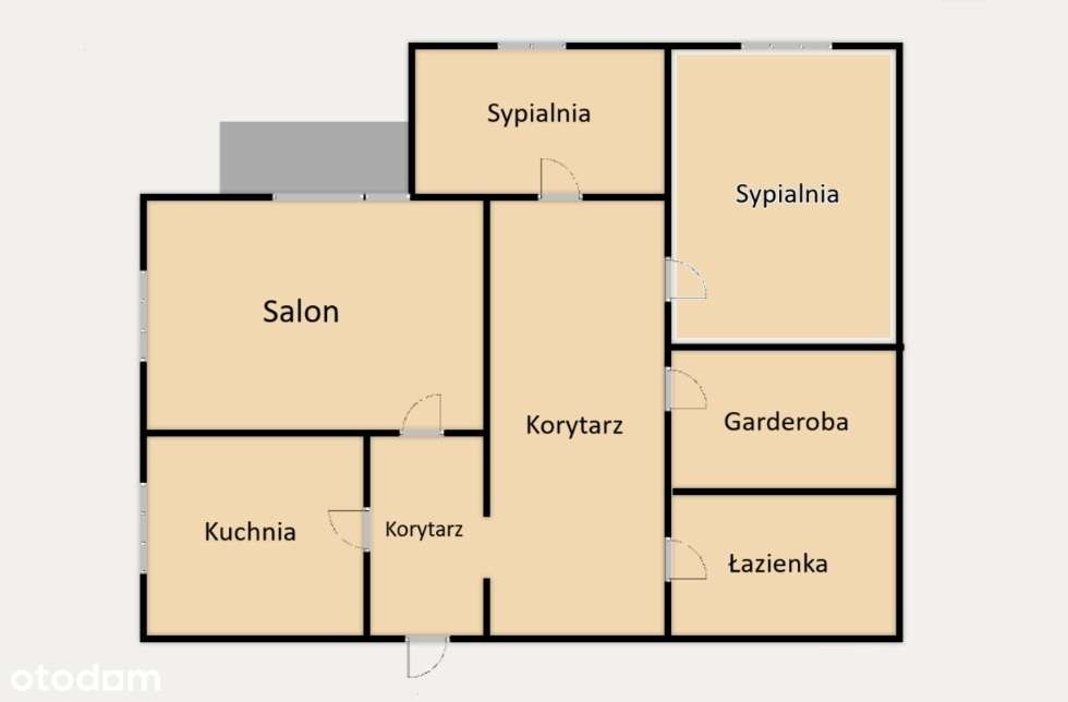 3-pok. mieszkanie z dużą garderobą i balkonem - Pełny obrazek: 5/12