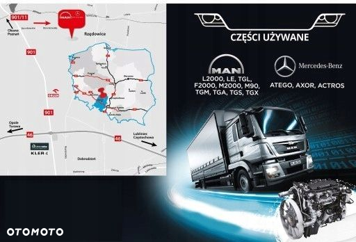 Ćwiartka Słupek tył Kabiny Mercedes Atego - 5