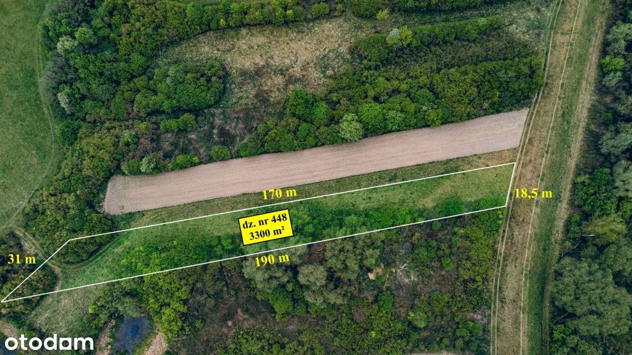 Działka 3300 m² blisko rzeki Wisły, Solec n. Wisłą-1