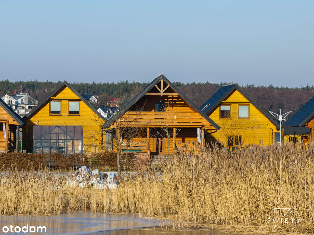 Dom nad jeziorem, pierwsza linia, marina, Wielka Pętla Wielkopolski-12
