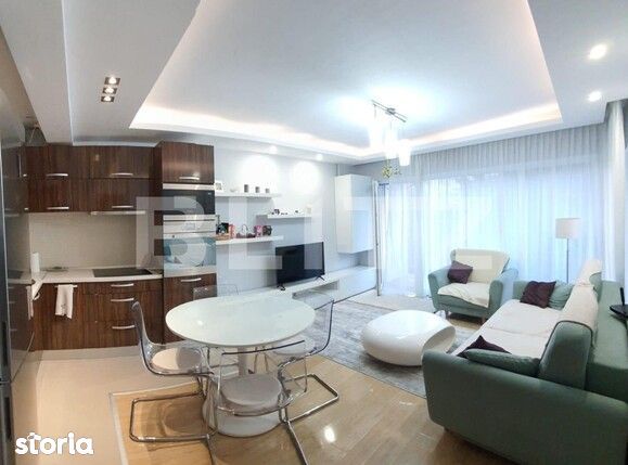 Apartament de 3 camere, 61 mp, 2 balcoane, mobilat utilat lux,...