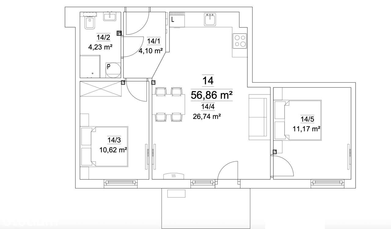 3 pokoje, balkon, gotowe, nowa inwestycja, brak PCC, Ruczaj-10