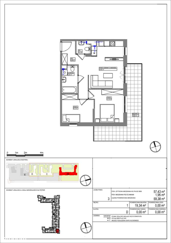Nowe 3 pokoje 57,43m2 Bemowo-Batalionów Chłopskich 0% Prowizji - Pełny obrazek: 5/5