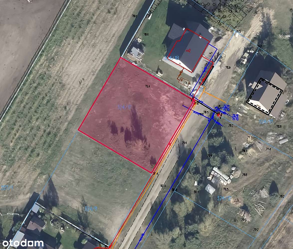 Działka 892 m² w otoczeniu natury – Lgiń - Pełny obrazek: 4/4