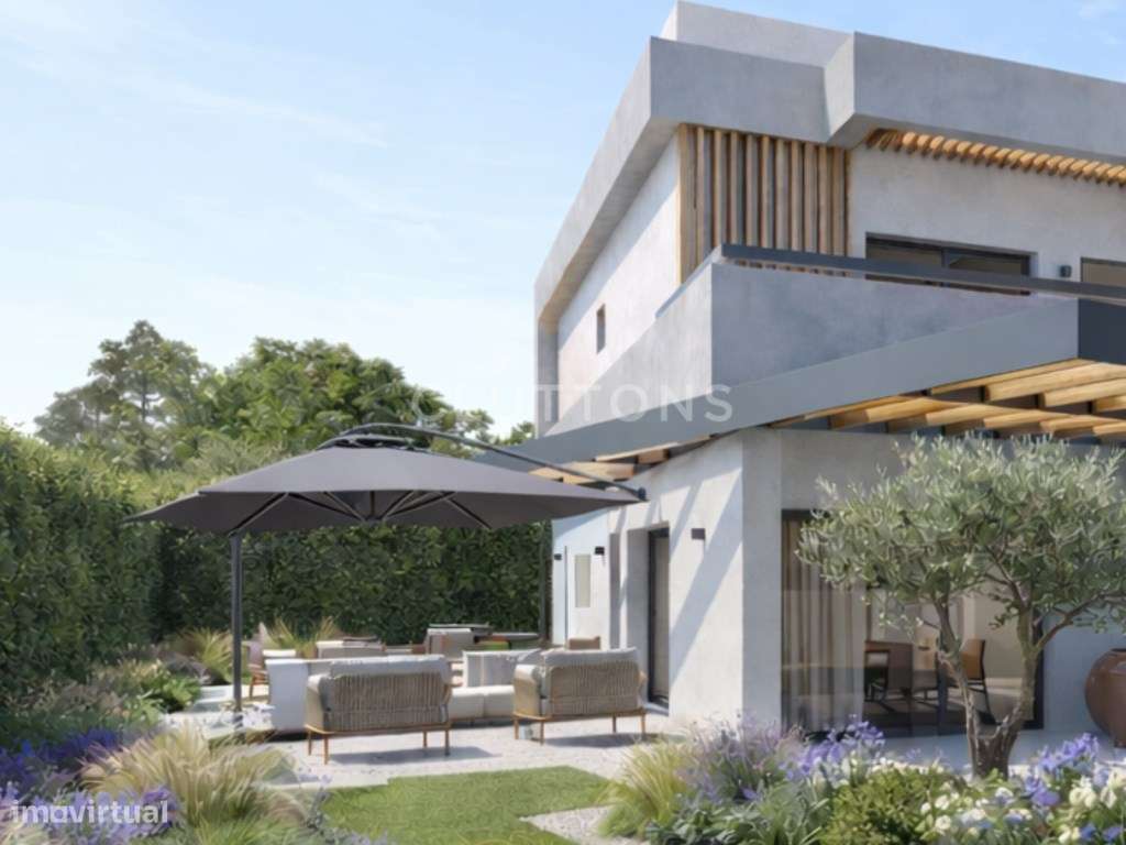 Moradia T4+1 contemporânea com piscina e jardim em Birre, Cascais-2
