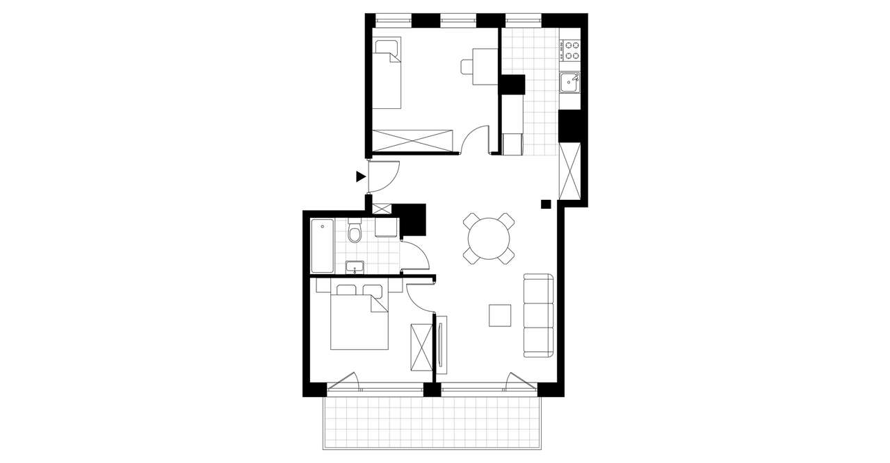 3-pokojowe mieszkanie 58m2 + balkon Bez Prowizji - Pełny obrazek: 3/8