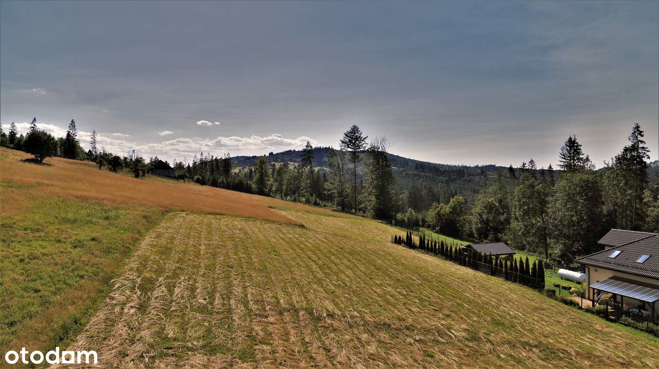 Widok z działki na góry - Barania Góra, Ochodzita, Babia Góra, Pilsko - Pełny obrazek: 4/12