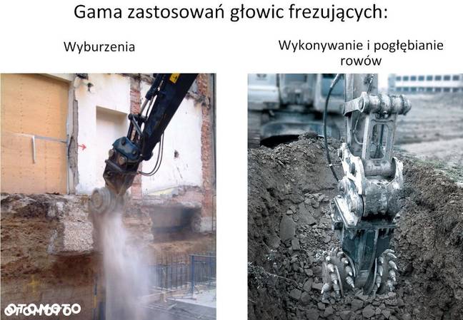 Frezarka Głowica frezująca RockWheel D20 koparka 17-28 t - 5