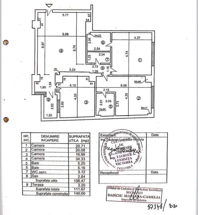 4 CAMERE | DOROBANȚI | 112mp | LUX | Bloc 2012 | Parcare | Centrala |-5