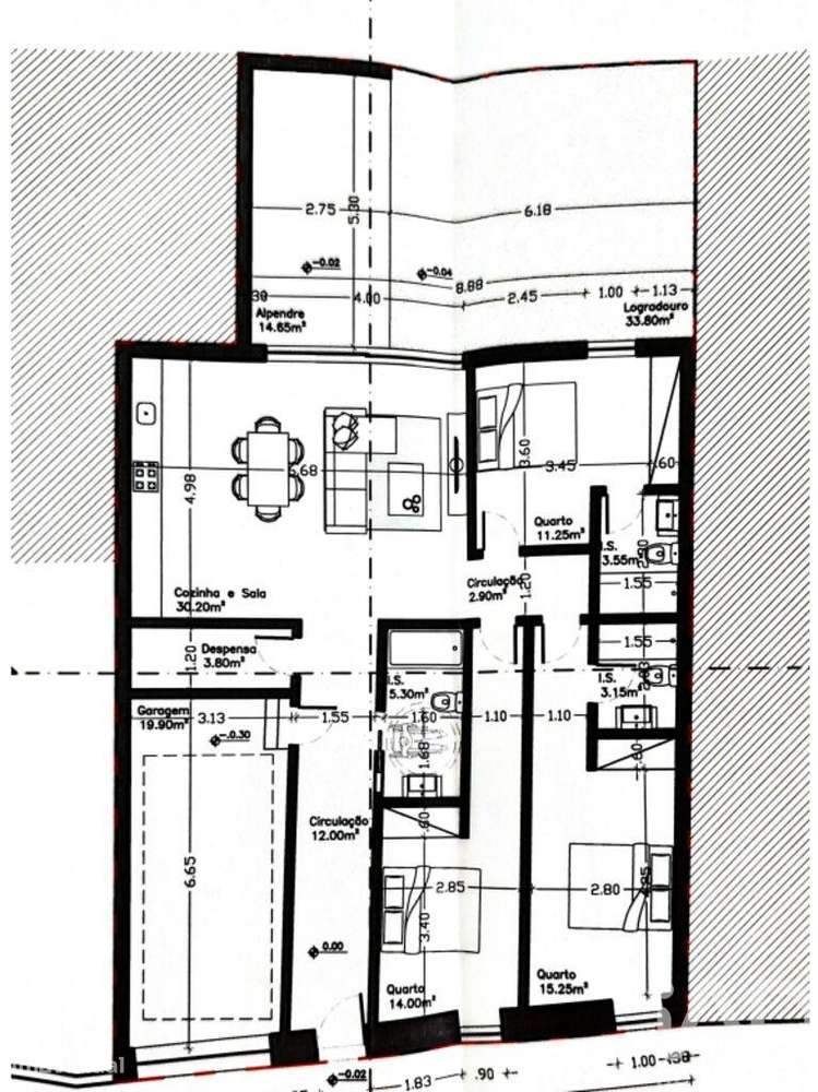 Casa tradicional T3 em Lamas e Cercal de 169,00 m2 - Grande imagem: 4/17