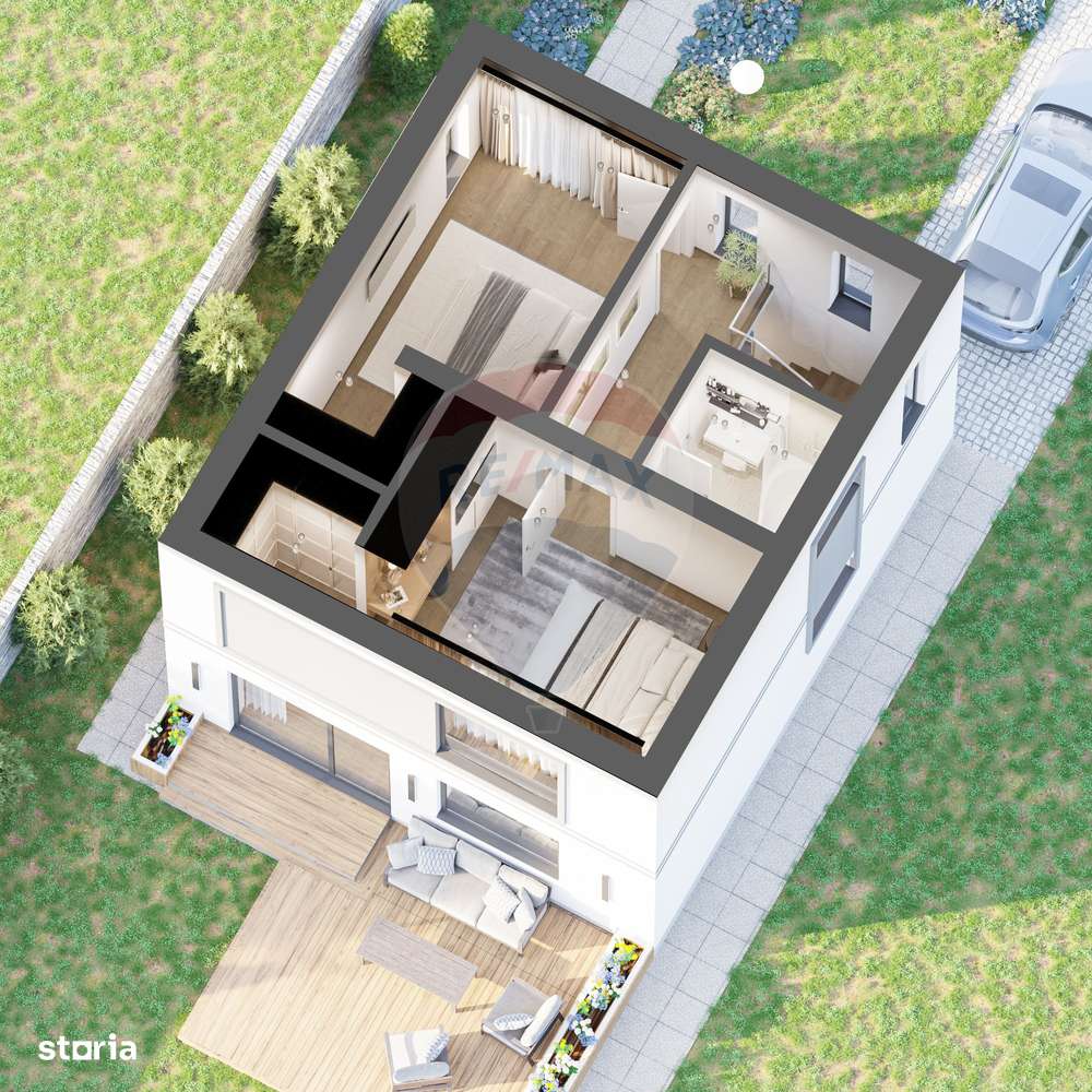 VILA ZEN - Casa individuala, noua, trei camere si teren de 430mp - Imagine principală: 4/19