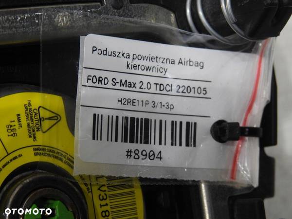 PODUSZKA AIRBAG KIEROWCY FORD S-MAX MK1 - 9