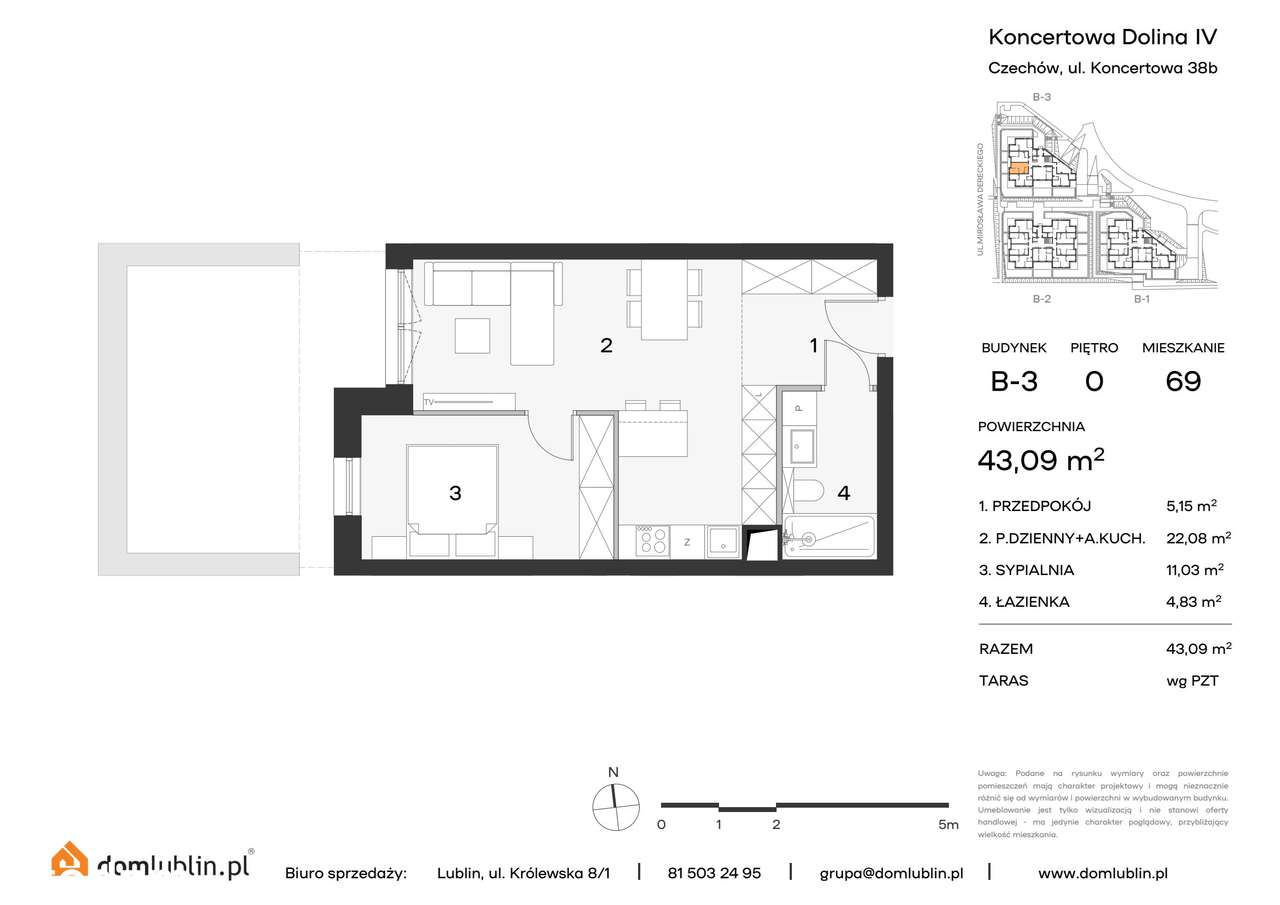 Osiedle Koncertowa Dolina | mieszkanie 2-pok. | 69 - Pełny obrazek: 2/9