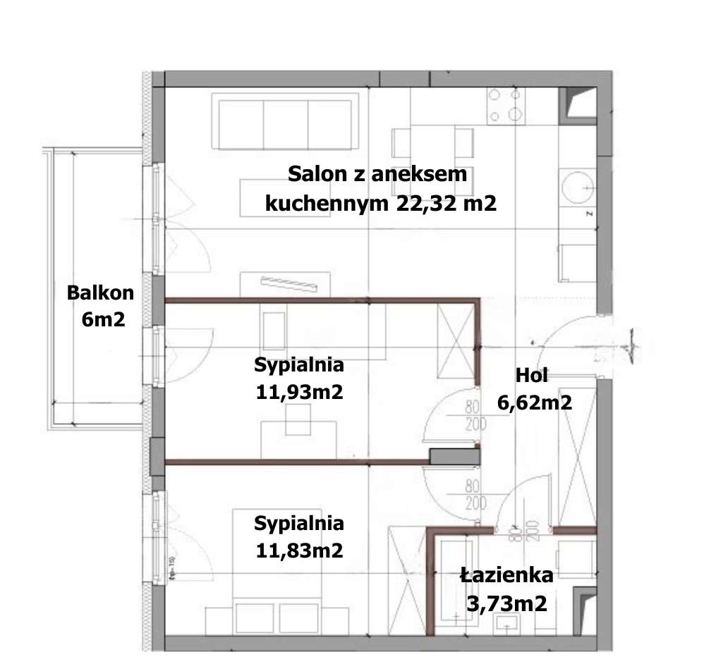 Wyjątkowy3 pokojowy apartament na zielonym Ursynowie, niska zabudowa.-5
