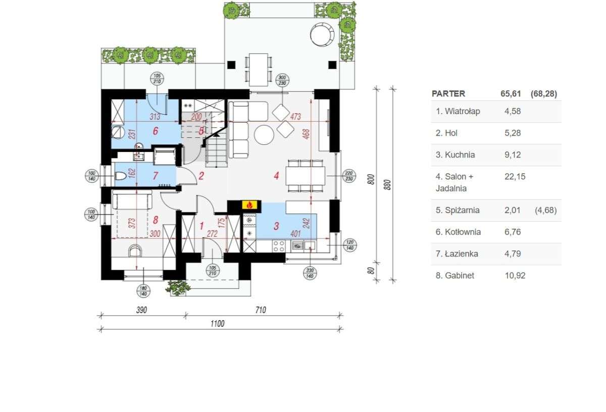 Pompa Ciepła | Rolety | 138,6m2 | 6 pokoi-7